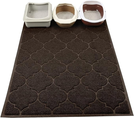 LittleTiger Cat Litter Mat, XL Super Size, Phthalate Free, Easy to Clean, 46x35 Inches, Durable, Soft on Paws, Large Litter Mat.