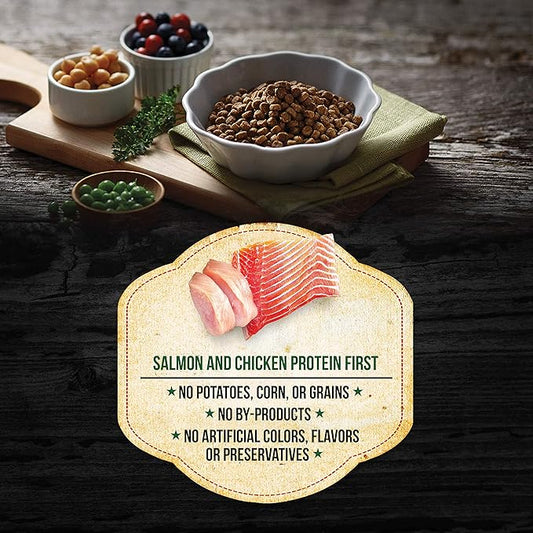 Fussie Cat Market Fresh Salmon & Chicken Meal Formula Grain-Free Dry Cat Food 4lb