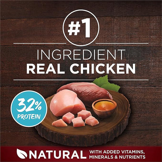 Purina ONE True Instinct with Real Chicken and Duck High Protein Puppy Food Formula Natural with Added Vitamins, Minerals and Nutrients - 27.5 lb (Pack of 1)