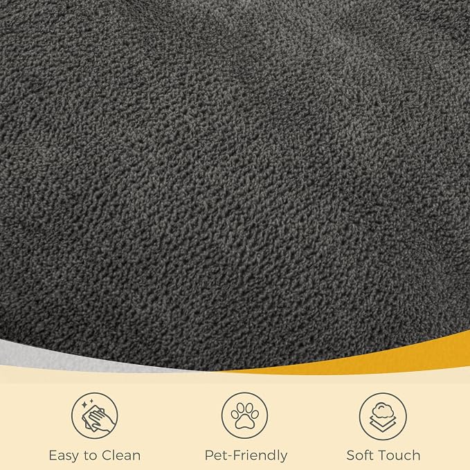 Lovupet Dog Couch for Small Medium Breed, Dog Sofa Bed Full Filled Sponge, No Assembly Need, PS581 (Neutral Grey)