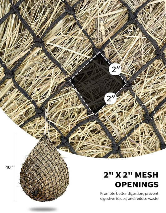 Harrison Howard Slow Feed Hay Net Horse-Black
