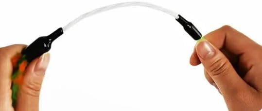 Kats'N Us 18 Inch Wand with Feathers Teaser Cat Toy - Blue, Hunting Instinct Play, Flexible Acrylic Handle, Interactive Exercise Attachment for Indoor Cats