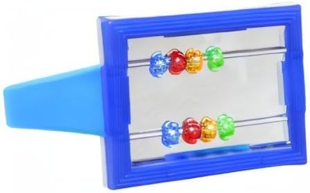Prevue Hendryx Birdie Basics Clip on Mirror with Beads Bird Toy, 5 x 2 (60423)