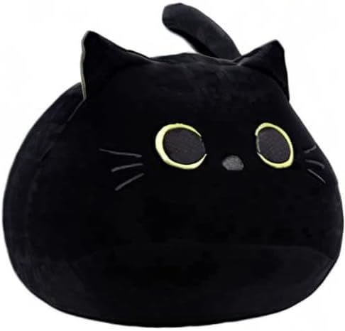 WeBingo Black Cat Plush Toy 16'', Giant Cat Stuffed Animal Plushies Pillow for Girl Boy Kid Adult, Large Big Soft Gift for Birthday Christmas Valentine's Day Home Decor