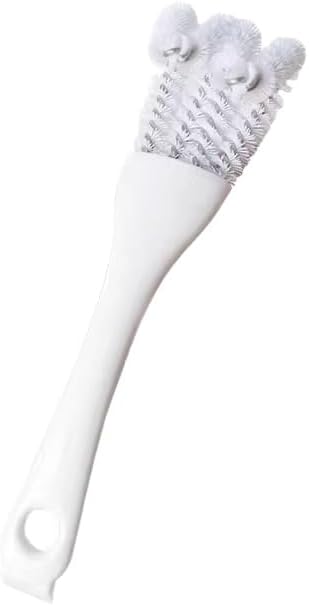 Multifunctional Birdcage Cleaning Brush with Scoop, White, Sweep Tail Spade Head Design for Removing Bird Droppings