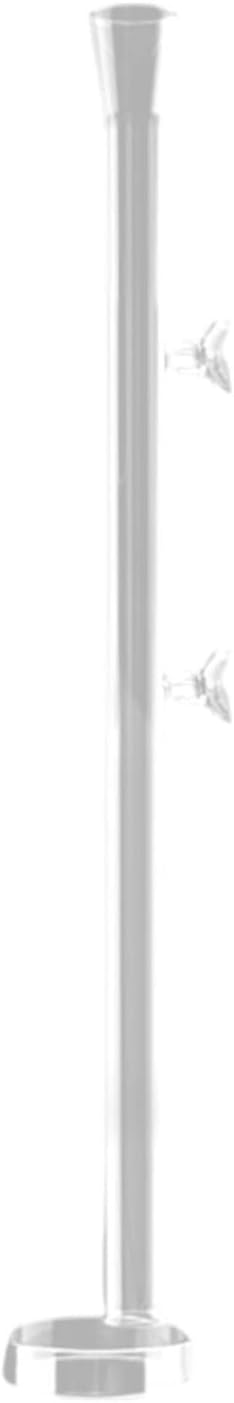 Aquarium Feeder Tube Glass Food Feeding Tube with Round Feeding Tray Fish Tank Shrimp Crab Feeding Accessories Prevents Waste Suitable for Household A, 45cm