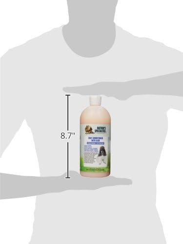 Nature's Specialties Dog Coat Conditioner with Aloe for Pets, Natural Choice for Professional Groomers, Strengthen and Revitalize, Made in USA, 32 oz