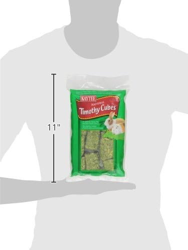 Kaytee Timothy Hay Blend Cubes for Pet Rabbits, Guinea Pigs, Chinchillas, and Other Small Animals, 1 Pound