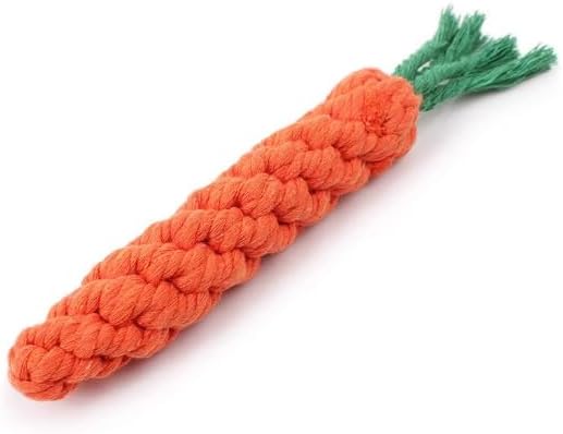 Vaulted Skulls & Co Carrot Dog Toy Small 5" | Carrot Shaped Dog Toy | Teething for Dogs | 5 Inches