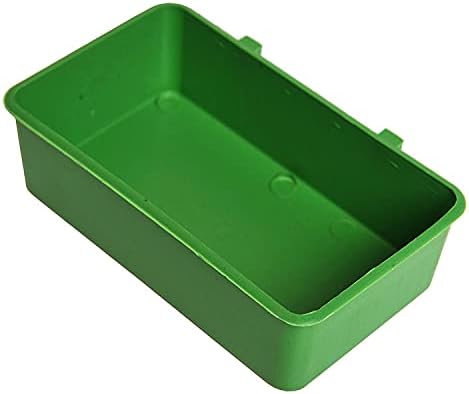 1Pcs Multifunction Creative Parrot Food Tray and Bathtub Animal Cage Standing Wash Shower Box Pet Bird Cleaning Products(Green)