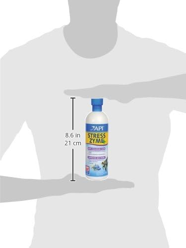 API STRESS ZYME Freshwater and Saltwater Aquarium Cleaning Solution 16-Ounce Bottle