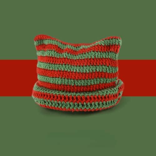 Crochet Hats for Women Cat Beanie Vintage Beanies Women Fox Hat Grunge Accessories Slouchy Beanies for Women