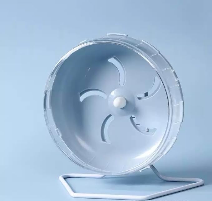 1pc 7 inch Grey Silent Exercise Hamster Wheel, Height-Adjustable Wheel Cage Accessories, Running Toys Small Animals Exercise