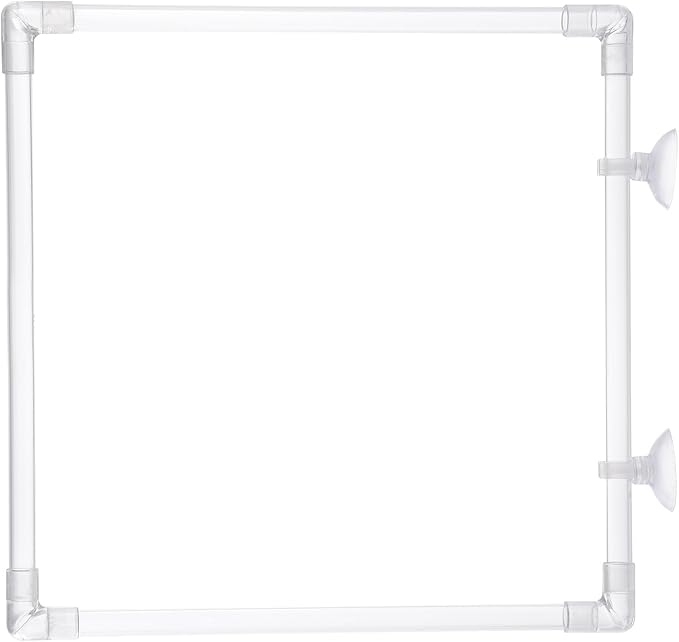 Antidrift Aquariums Food Dispenser Acrylic Feeding Corral Feeding Rings with Secure Suction Cup Attachment Easy Use Suction Cup Aquariums Feeder