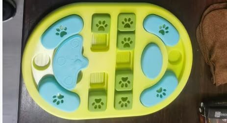 Dog Puzzle Toy, Interactive Treat Puzzle for IQ Training & Mental Stimulation, Non-Slip Slow Feeder Enrichment Boredom Buster for Puppies Small Medium Large Dogs Cats, Yellow Gift