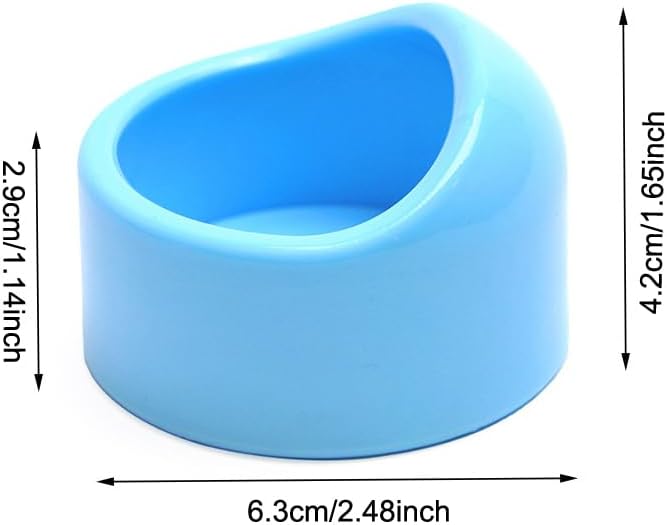 4 Pack Hamster Bowl Dwarf Feeding Bowls Food Water Feeder Dish for Robo Syrian Hamsters Hammies Mice Gerbils Degus Hedgehog Small Animals Pet
