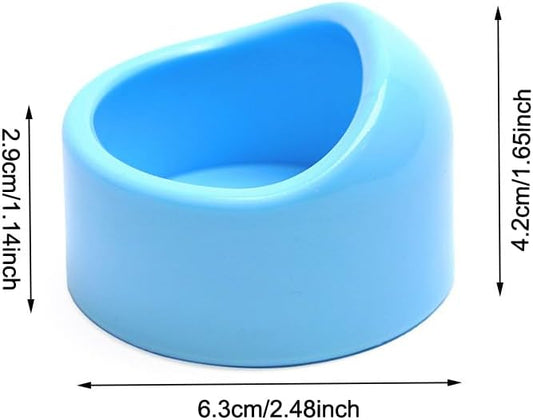 4 Pack Hamster Bowl Dwarf Feeding Bowls Food Water Feeder Dish for Robo Syrian Hamsters Hammies Mice Gerbils Degus Hedgehog Small Animals Pet