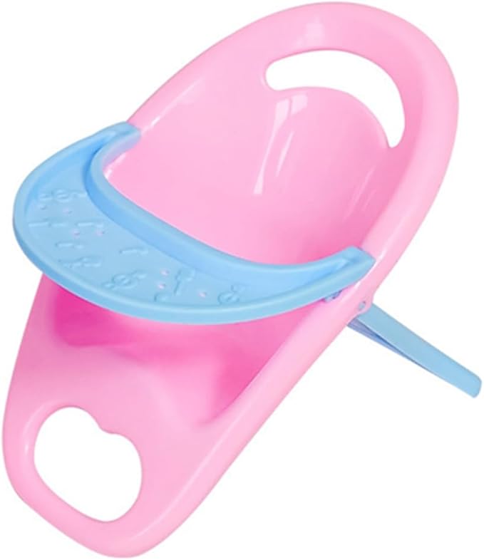 2PC Hamster Chair with Tray Super Cute Hamster Dining Plastic Chair Small Animal Cage Accessories Habitat Decor House Photo Props Small Animal Toys for Hamster Mice Rat Hedgehog Rodents (Pink)