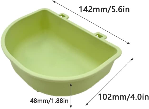 2 Pack Pet Carrier Feeder Clip-on Wire Cage Bowl Bird Feeding Dish Hanging Cups for Cat Carrier with Wire Door Rabbit Habitat Bunny Hutch Hamster Puppy Dog Crate Guinea Pig Ferret Chinchilla