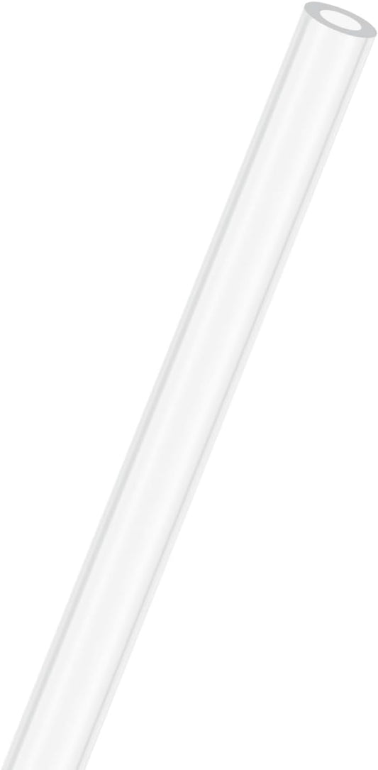 M METERXITY Clear Plastic Tube, 4mm[0.16"] ID x 7mm[0.28"] OD High Impact Rigid Polycarbonate Round Pipes for Water Plumbing/Lighting/Aquariums/Models, Plastic Tubing [305mm/12IN]
