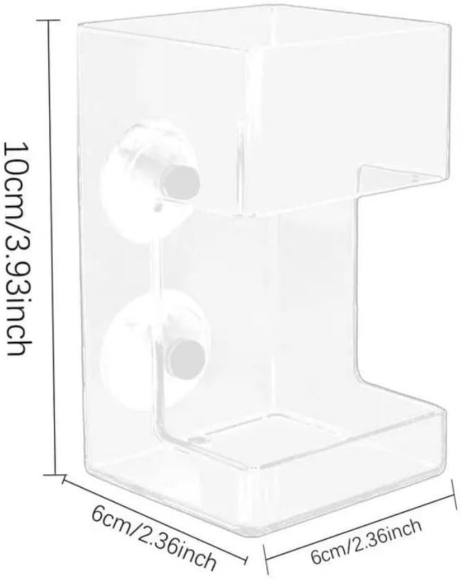 generic Suction Cup Fish Feeder, Aquarium Feeding Ring Fish Tank Station Floating Food Tray Feeder with Suction Cup Aquarium Accessory(Square), AM0XDM0L1YGUS