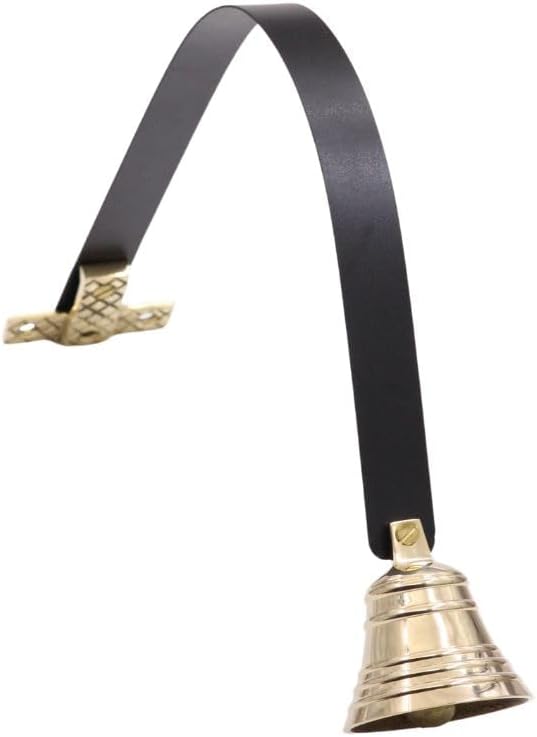 Roorkee Instruments Dog Doorbell Solid Brass Bell, Premium Quality Dog Training Bell for Loud Clear Sound, Metal Dog bell with Screws for disciplining, Doorbell For Stores, Restaurants, Bar and Hotel.