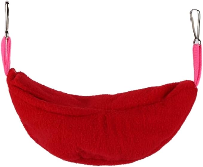 Small Animal Hanging Hammock Soft Bed Hammock Toy for Parrot Hamster Hideout Cage Swinging House Cute Fruit Shape