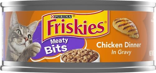 Friskies Chicken Dinner in Gravy Meaty Bits, 5.5 Oz (Pack of 3)