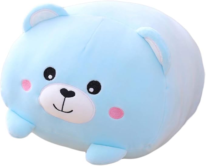 Bear Plush Stuffed Animal Toy Cylindrical Hugging Pillow Gifts for Kids Birthday, Valentine, Christmas, 8inch