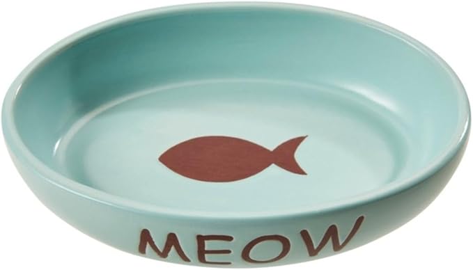 SPOT Ethical Products Portofino Dish Oval Cat Blue 6"
