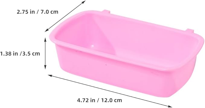 POPETPOP Small Animal Food Bowls 4.72 Inch Hanging Hamster Feeder Bowls for Water and Food Storage Compact Rodent Feeding Dishes for Hamsters Chinchillas and Small Pets Set of 6