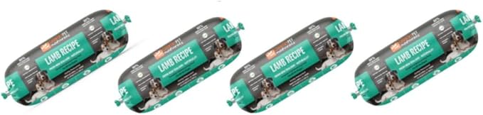 New Zealand Frozen Dog Rolls Lamb, Pasture-Raised & Free-Range, Gently Pasteurized Raw Dog Food, Protein-Rich, Natural & Healthy (4 Rolls/case)