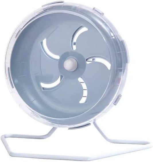 1pc 7 inch Grey Silent Exercise Hamster Wheel, Height-Adjustable Wheel Cage Accessories, Running Toys Small Animals Exercise