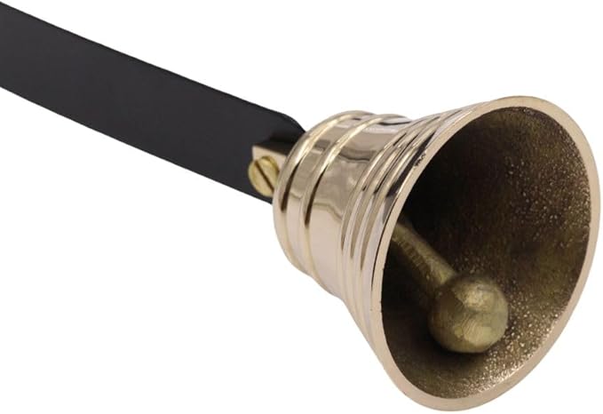 Roorkee Instruments Dog Doorbell Solid Brass Bell, Premium Quality Dog Training Bell for Loud Clear Sound, Metal Dog bell with Screws for disciplining, Doorbell For Stores, Restaurants, Bar and Hotel.