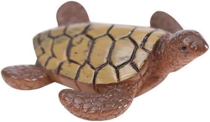 Miniature Sea Turtle Figurine, Mini Sea Turtle Fairy Garden Accessoriesfor Fish Tank Decoration, Succulent Planter, Micro Landscape, Fairy Garden Decor, Cake Toppers, Fish Tank Decoration