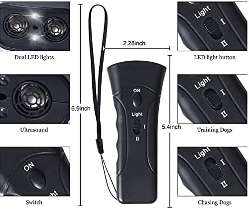 Ultrasonic Anti Bark Control Stop Barking Away Pet Dog Training Repeller Device for Indoor & Outdoor