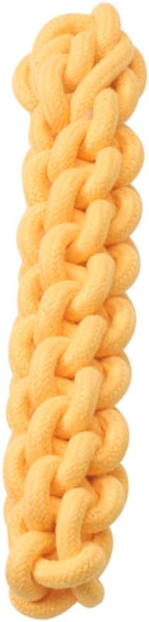SPOT Knot-ical Tuff Stick - Braided Rope Dog Toy, Tight Weave Nautical Rope Fetch and Tug Toy, Great for Moderate Chewers, Medium Sized Dog Breeds - 10in, One Toy, Assorted Colors