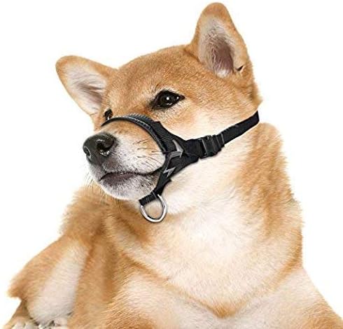 Nylon Dog Muzzle for Small,Medium,Large Dogs Prevent from Biting,Barking and Chewing,Adjustable Loop(L/Green)
