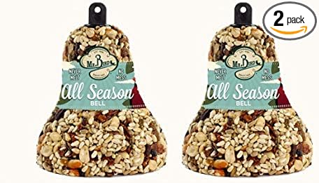 2-Pack of Mr. Bird All Season Fruit & Nut Wild Bird Seed Bell 14 oz.