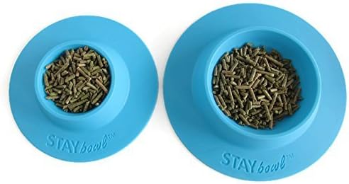 Tip-Proof Bowl for Guinea Pigs and Other Small Pets - Sky Blue - Large 3/4 Cup Size New (Pack of 2)