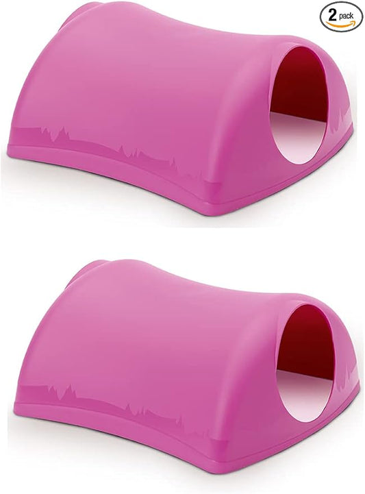 Lixit® Critter Hollow Igloo Hidaway Home for Guinea Pigs, Chinchillas, Rats and Other Small Animals (Pink, 2 Pack)