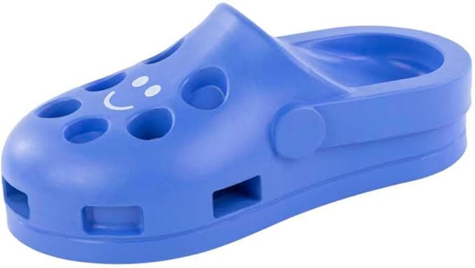 Fuzzl Shoe Dog Toy Puzzle Treat Toy – Natural Rubber Chew Toy – Durable, Interactive Enrichment Feeder – Eco-Friendly, Non-Toxic & Dishwasher Safe – Blue
