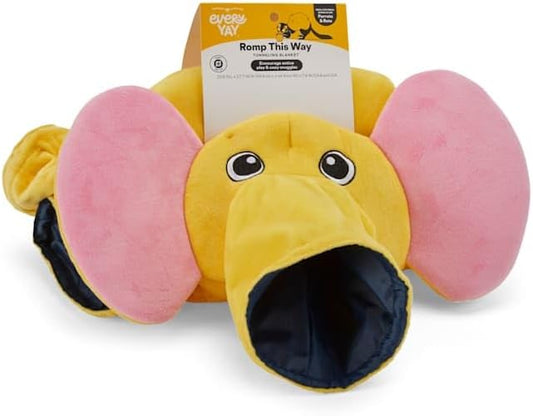 EveryYay by Petco Romp This Way Elephant Ferret Tunnel & Cuddle Blanket 23.6" L X 17.7" W