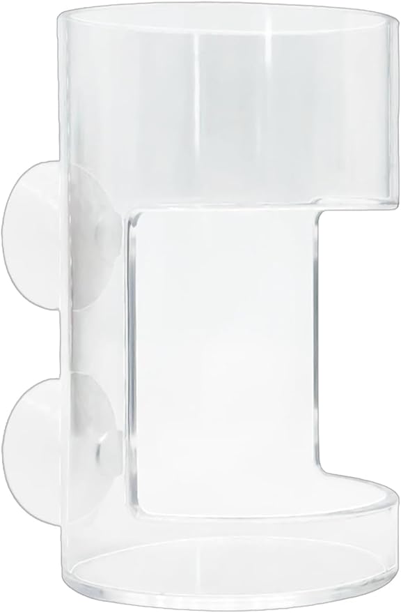 Clear Betta Fish Feeder - Fish Feeding Tube, Shrimp Feeding Dish, Betta Feeders with Suction Cup, Transparent Aquarium Feeders Bird Feeder, Fishs Tank Accessories