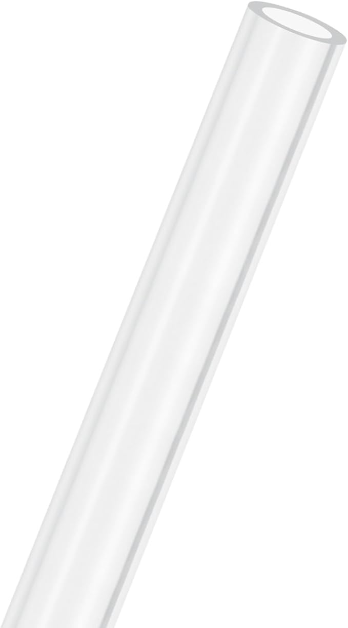 M METERXITY Clear Plastic Tube, 10mm[0.39"] ID x 14mm[0.55"] OD High Impact Rigid Polycarbonate Round Pipes for Water Plumbing/Lighting/Aquariums/Models, Plastic Tubing [305mm/12IN]