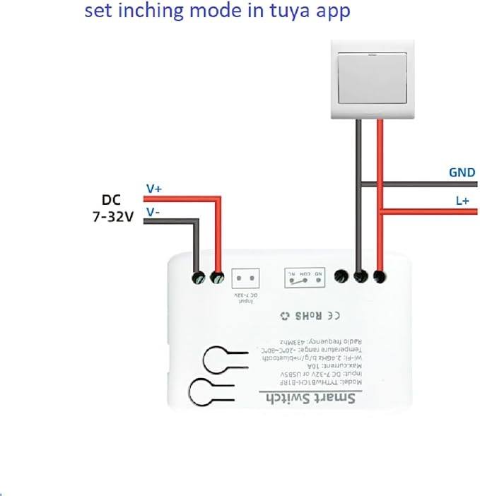 Tuya app WiFi Temperature Controller,1 Channel 110v 10A Dry Contact Relay Switch,Compatible with Alexa Google Home, TYTHWB1CH