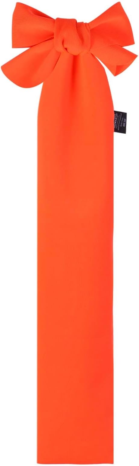 Harrison Howard Stretchy Horse Tail Guard - Breathable, Slip On Design, Protects Tail - 2 Strand Closure Straps - 22" L - Orange