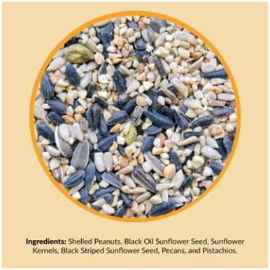 Lyric Chickadee Wild Bird Seed - Sunflower & Nut Premium Wild Bird Seed for Outside Feeders for Chickadees, Nuthatches & Titmice - 20 lb Bag
