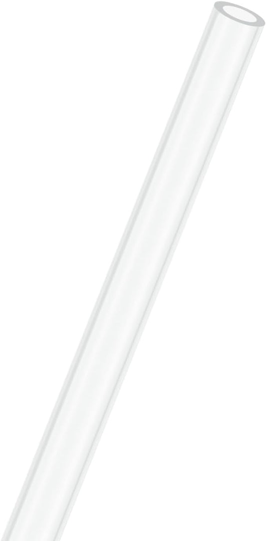 M METERXITY 1-Pack Clear Plastic Tube, 4mm[0.16"] ID x 6mm[0.24"] OD High Impact Rigid Polycarbonate Round Pipes for Water Plumbing/Lighting/Aquariums/Models, Plastic Tubing [305mm/12IN]