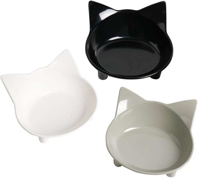 Dog Food Bowl & Cat Bowl – Non-Slip, Wide, Shallow Pet Dish for Whisker Fatigue Relief, Safe Food-Grade for Puppies & Rabbits